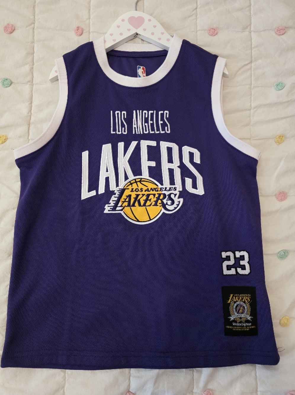 Los Angeles Lakers Purple Jersey with Number 23